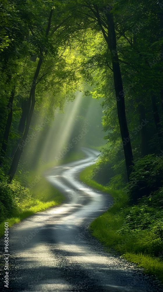 Obraz premium morning in the woods