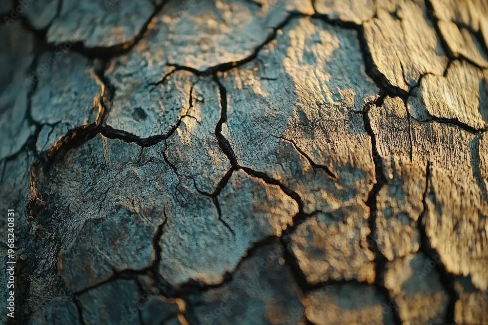 Close-up of Cracked and Textured Tree Bark Close-up of Cracked and Textured Tree Bark