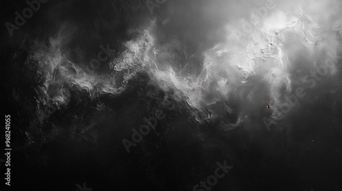 Abstract Black Gray White Grain Texture Background