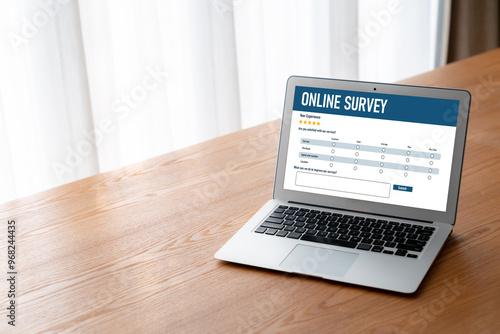 Online survey form for modish digital information collection on the internet network