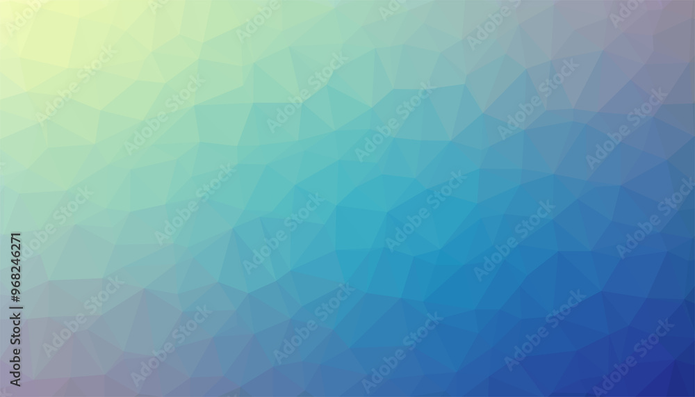 Fototapeta premium Blue triangulated background texture vector