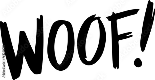 Playful Woof! Expression in Bold Typography