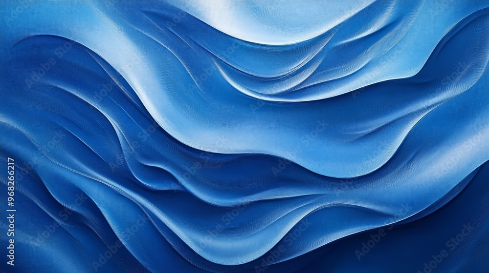 Abstract blue wave pattern, ocean-inspired texture. Modern art and design concept Abstract blue wave pattern, ocean-inspired texture. Modern art and design concept