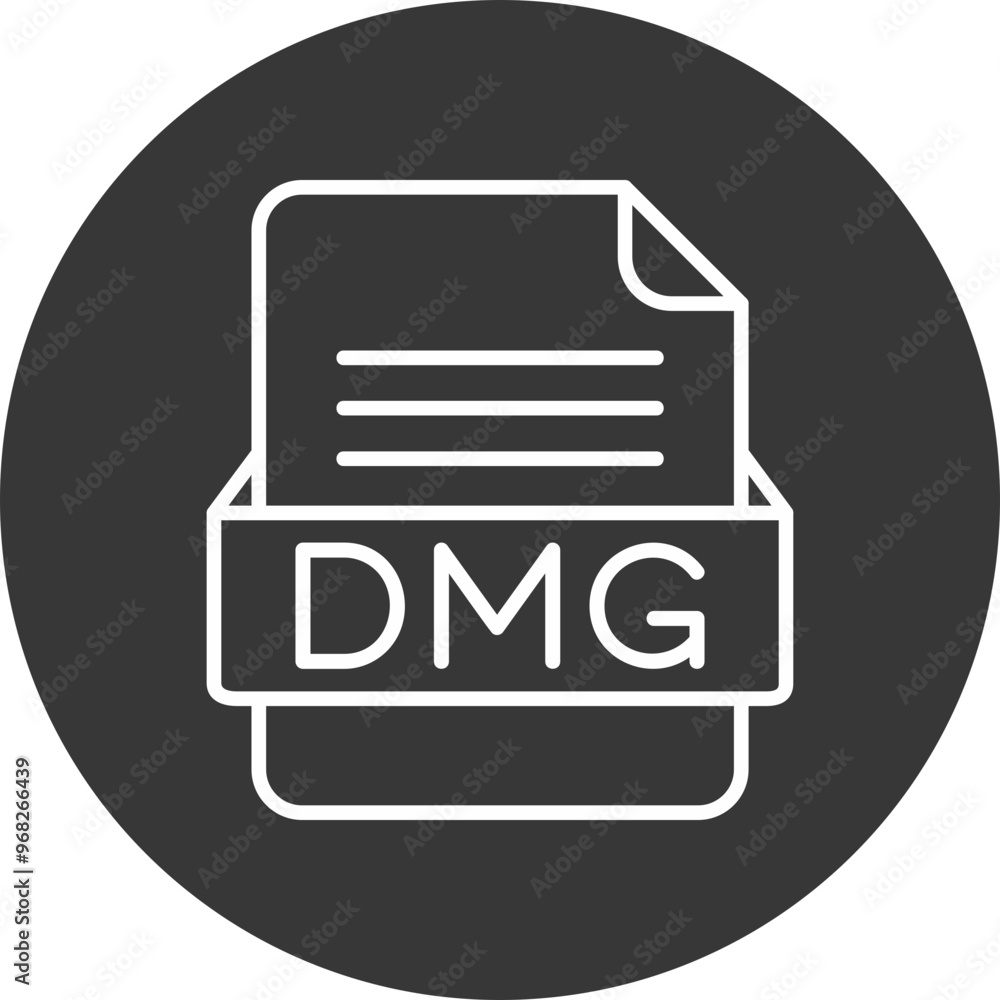 DMG File Format Vector Icon Design DMG File Format Vector Icon Design