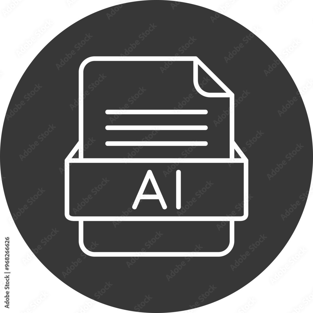 AI File Format Vector Icon Design AI File Format Vector Icon Design