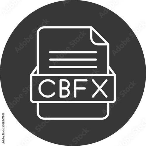 CBFX File Format Vector Icon Design