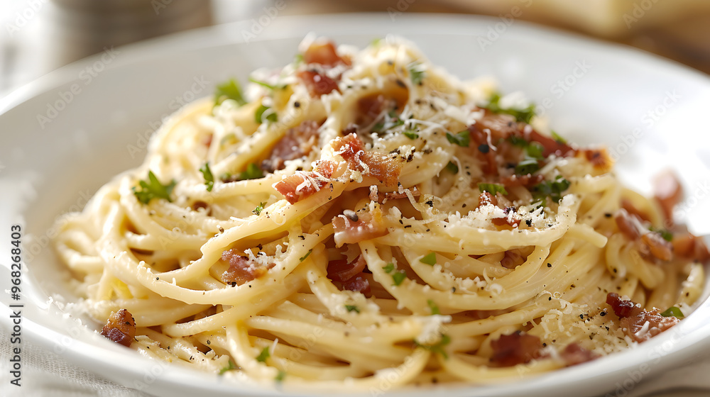 Spaghetti Carbonara With Crispy Pancetta Spaghetti Carbonara With Crispy Pancetta