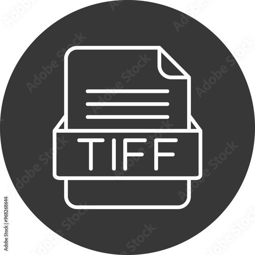 TIFF File Format Vector Icon Design
