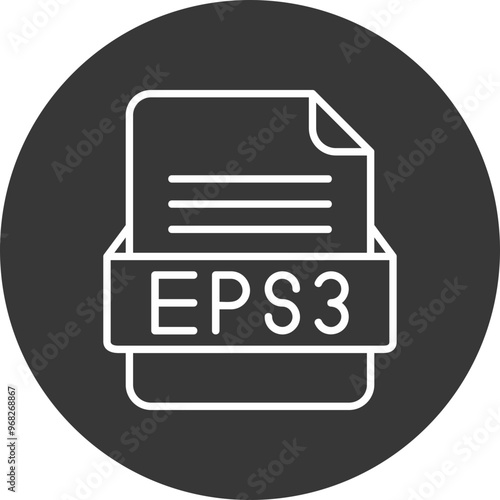 ESP3 File Format Vector Icon Design