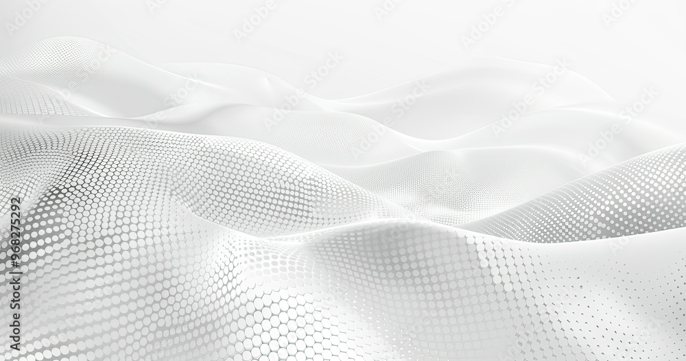 A smooth, flowing white fabric texture with a subtle dot pattern, creating a serene and modern visual effect. A smooth, flowing white fabric texture with a subtle dot pattern, creating a serene and modern visual effect.