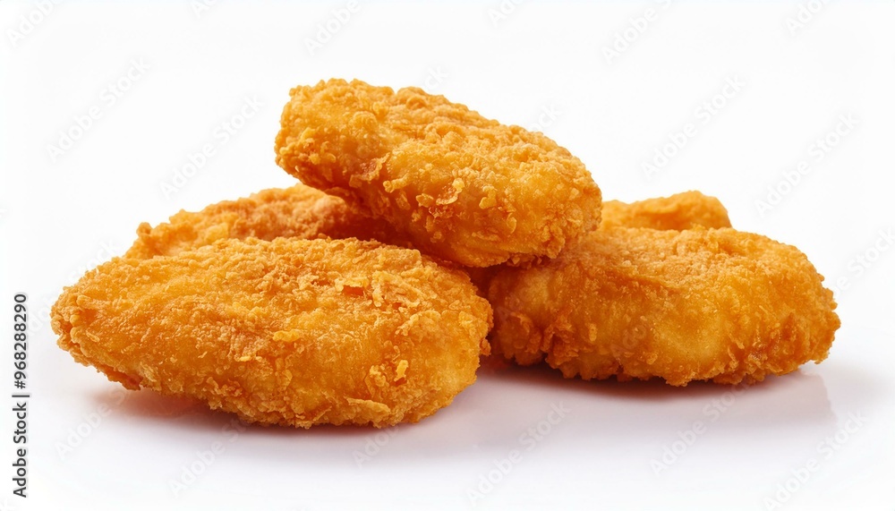 chicken nugget white background chicken nugget white background