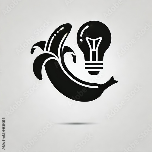 Modern Banana Logo photo