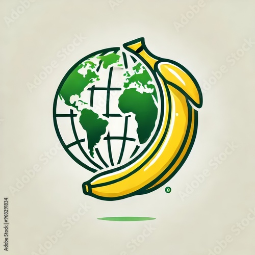 Modern Banana Logo photo