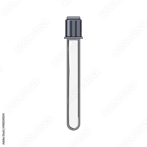 sample blood test vial cartoon. laboratory analysis, diagnostics phlebotomy, serum plasma sample blood test vial sign. isolated symbol vector illustration