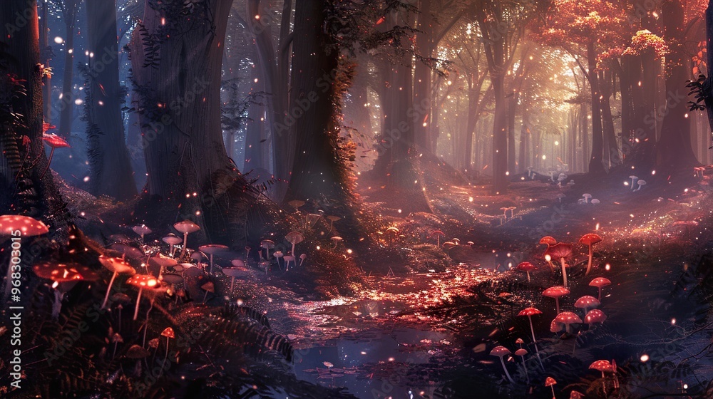 Enchanted Forest Path: A Dreamlike Landscape Enchanted Forest Path: A Dreamlike Landscape