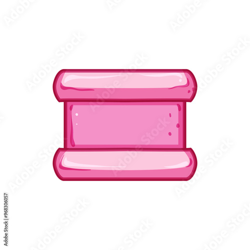 stick chewing gum cartoon. pack chew, soft longlasting, taste cool stick chewing gum sign. isolated symbol vector illustration