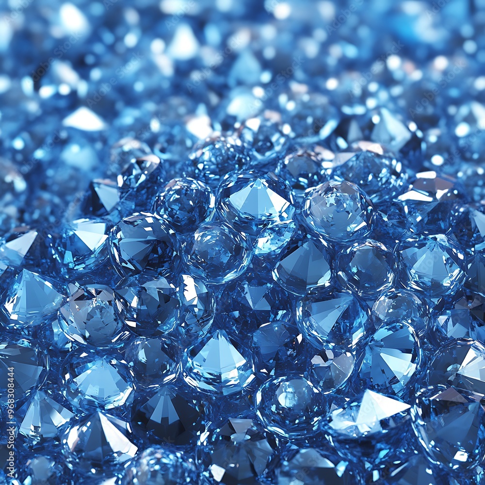 Blue Sapphire Gemstones Close Up Abstract Background Blue Sapphire Gemstones Close Up Abstract Background