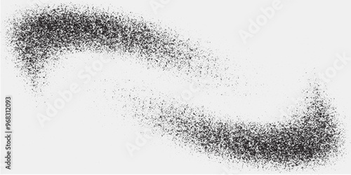 Dotwork abstract background, black grain texture, Abstract stipple sand effect, gradient backdrop from dots