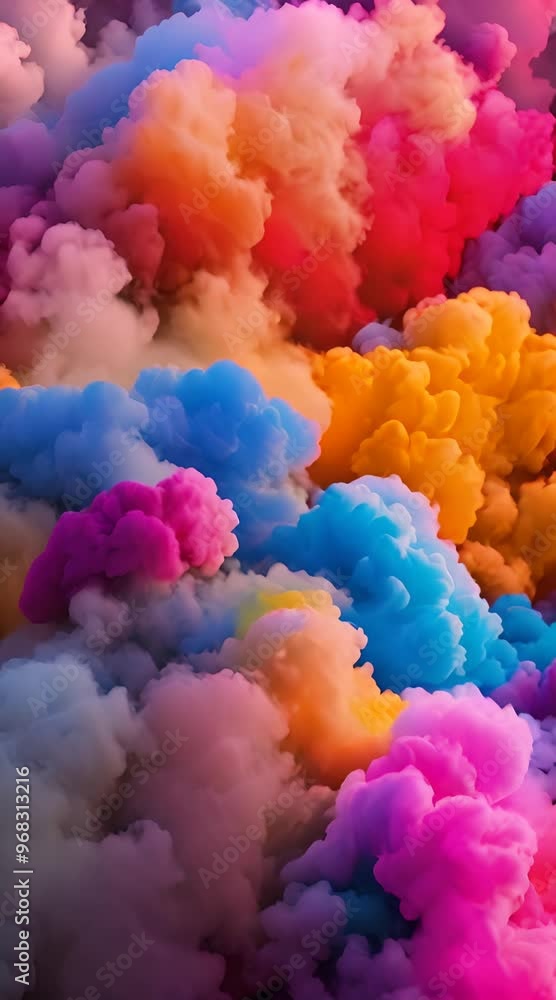A vibrant explosion of color smoke abstract with swirling paint cloud texture, like a magical rainbow mist A vibrant explosion of color smoke abstract with swirling paint cloud texture, like a magical rainbow mist