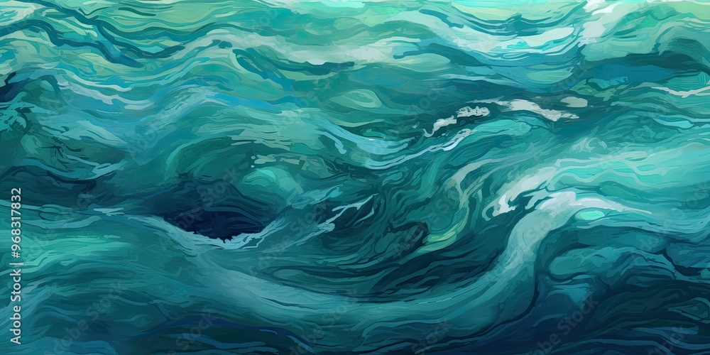 Abstract ocean waves art Abstract ocean waves art