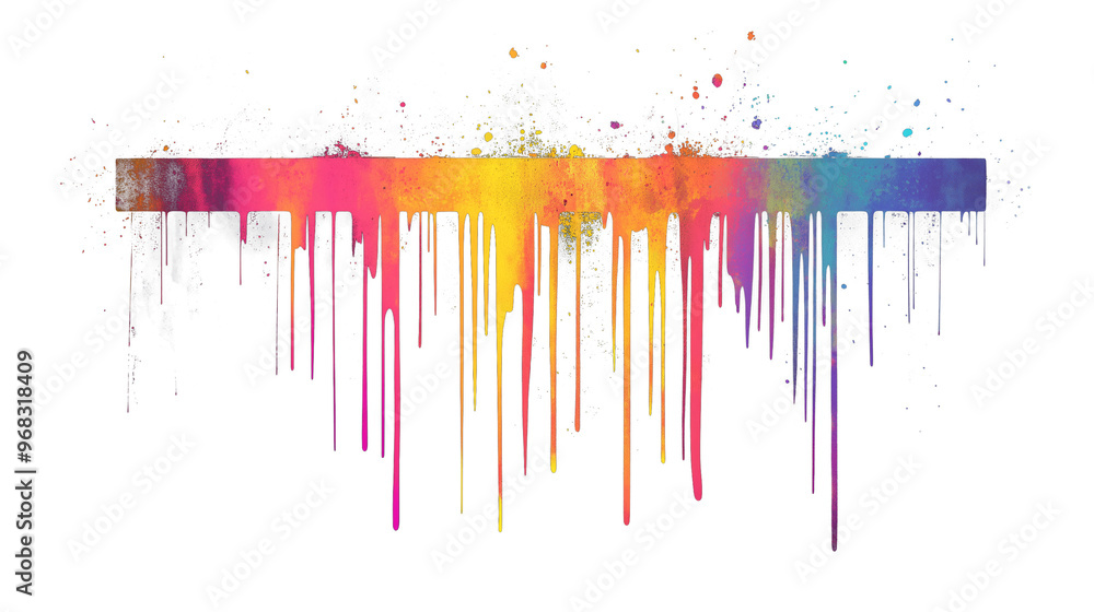 Fototapeta premium Abstract Colorful Dripping Paint Background
