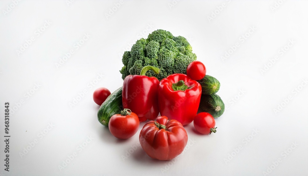 red vegetables white background red vegetables white background