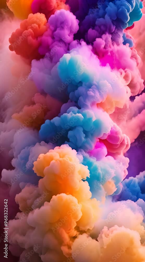 A vibrant explosion of color smoke abstract with swirling paint cloud texture, like a magical rainbow mist A vibrant explosion of color smoke abstract with swirling paint cloud texture, like a magical rainbow mist