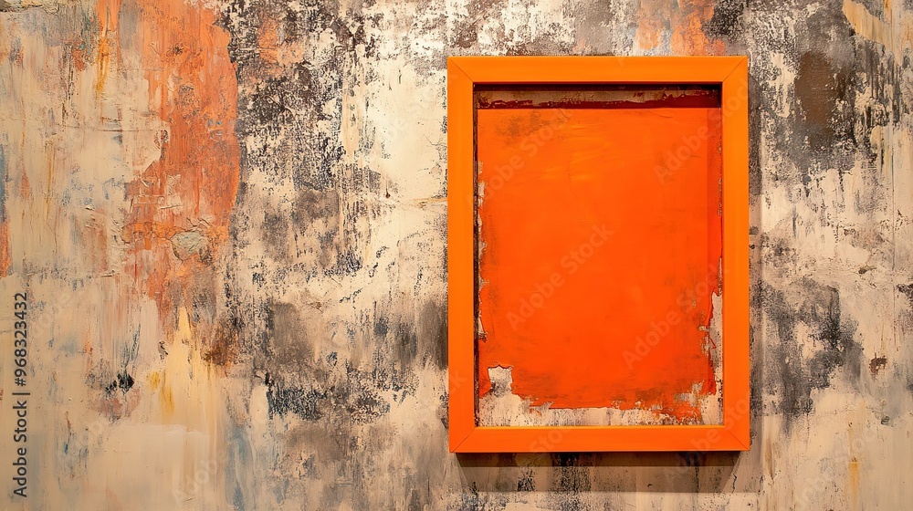 Orange Painting Frame, Showcasing a Vibrant and Eye-Catching Design Ideal for Enhancing Artwork and Photographs Orange Painting Frame, Showcasing a Vibrant and Eye-Catching Design Ideal for Enhancing Artwork and Photographs