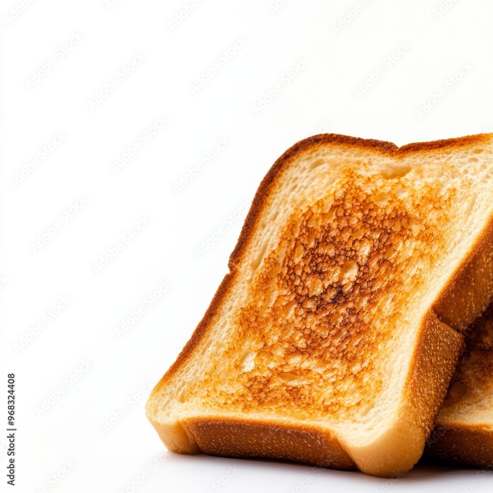 Freshly toasted bread slices with a golden-brown crust, perfect for breakfast or as a snack. Freshly toasted bread slices with a golden-brown crust, perfect for breakfast or as a snack.