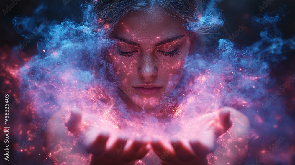 transformative healing through Reiki energy, with vibrant light emanating, symbolizing spiritual balance, energy flow, and holistic well-being transformative healing through Reiki energy, with vibrant light emanating, symbolizing spiritual balance, energy flow, and holistic well-being
