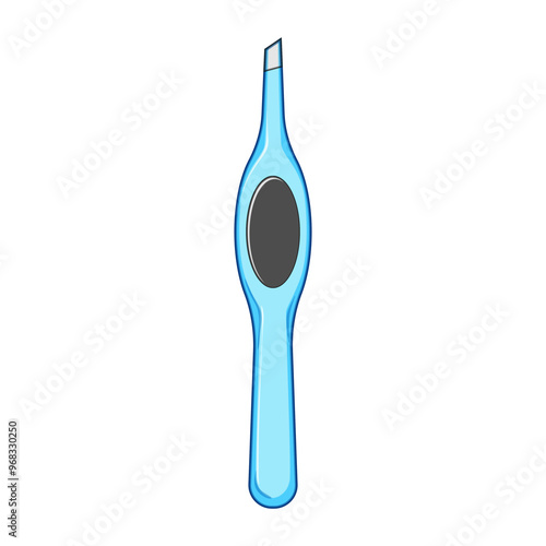 beauty eyebrow tweezers cartoon. shaping plucking, removal stainless, steel slant beauty eyebrow tweezers sign. isolated symbol vector illustration