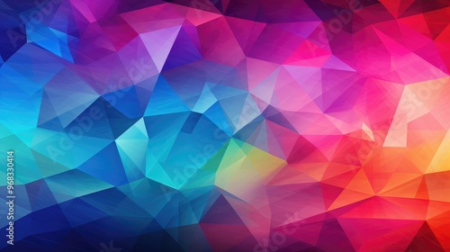 A vibrant abstract background featuring a blend of geometric shapes and colors, ideal for digital design or artistic projects.