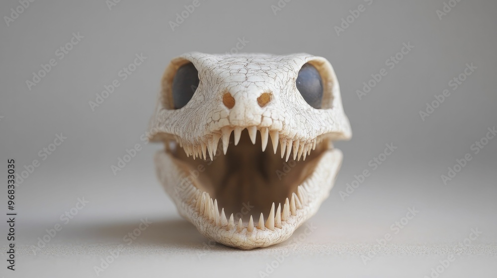 Naklejka premium Remarkable Skull Discoveries of Fierce Predators and Their Habitats