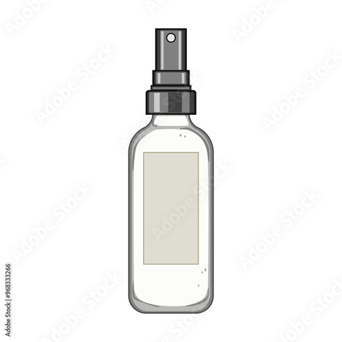 purifying face toner cartoon. calming nourishing, exfoliating brightening, toning astringent purifying face toner sign. isolated symbol vector illustration
