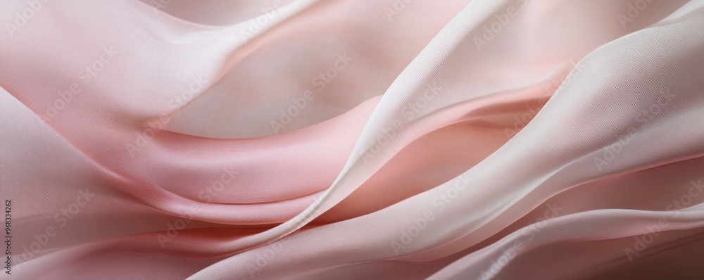 Delicate pink and white silk fabric abstract background, graceful texture. Elegance and luxury concept Delicate pink and white silk fabric abstract background, graceful texture. Elegance and luxury concept