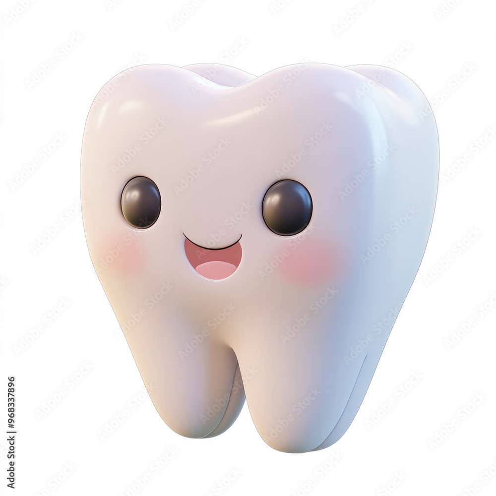 3D icon of dental, on a solid white background 3D icon of dental, on a solid white background