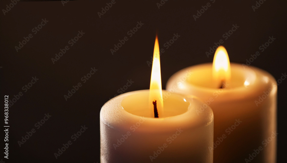 Burning candles in the darkness
Burning candles in the darkness
