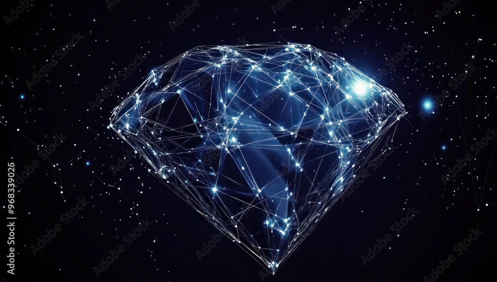 Digital Diamond in the Night Sky Digital Diamond in the Night Sky
