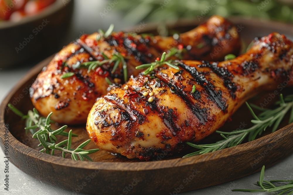 Grilled Chicken Legs with Rosemary Grilled Chicken Legs with Rosemary