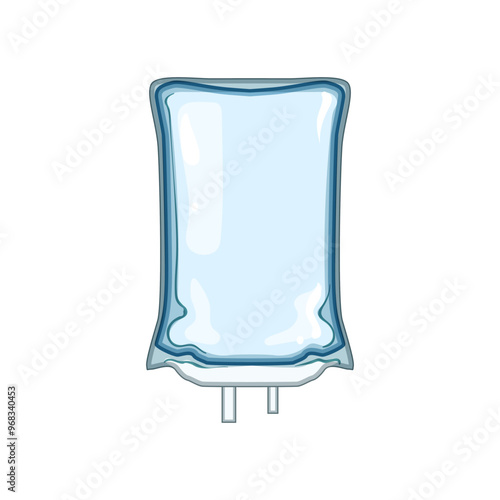 therapy iv drip bag cartoon. saline hydration, medical patient, treatment intravenous therapy iv drip bag sign. isolated symbol vector illustration