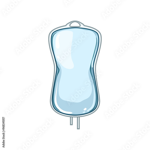 infusion iv drip bag cartoon. therapy saline, hydration medical, patient treatment infusion iv drip bag sign. isolated symbol vector illustration