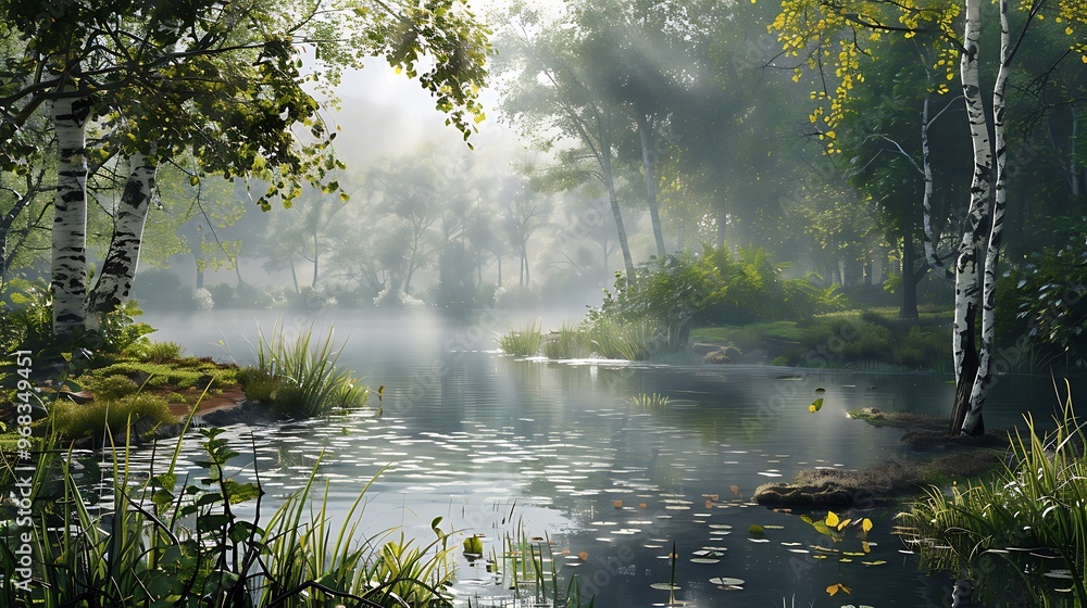 A river surrounded by trees A river surrounded by trees