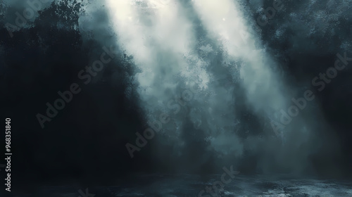 Dark cinematic rough background with spot light. Cinematic. Illustration