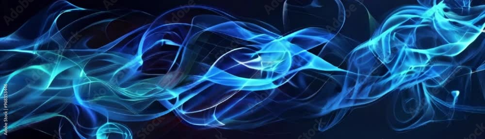 Abstract blue fog smoke background on black Abstract blue fog smoke background on black