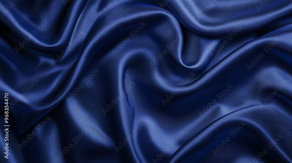 Obraz premium Blue Satin Fabric Texture.