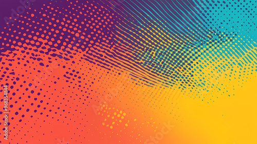 Wallpaper Mural Halftone comic dotted corner. old grainy frame. grunge retro gradient border. abstract pop art design element. Pop Art. Illustration Torontodigital.ca