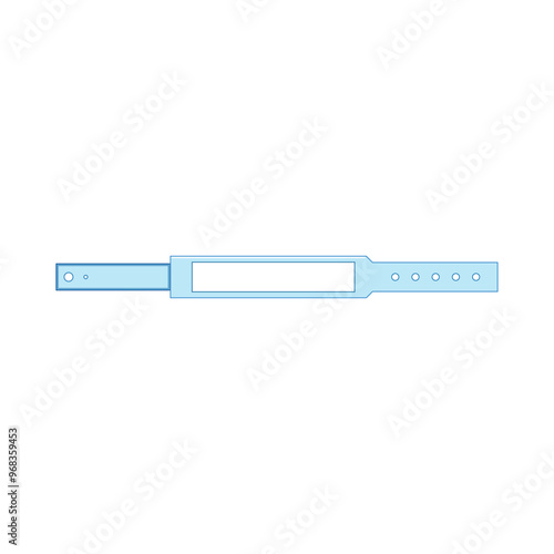 identification medical bracelet cartoon. health safety, allergy condition, diabetes epilepsy identification medical bracelet sign. isolated symbol vector illustration
