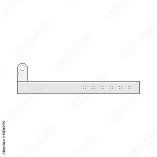 allergy medical bracelet cartoon. condition diabetes, epilepsy hedisease, contact information allergy medical bracelet sign. isolated symbol vector illustration