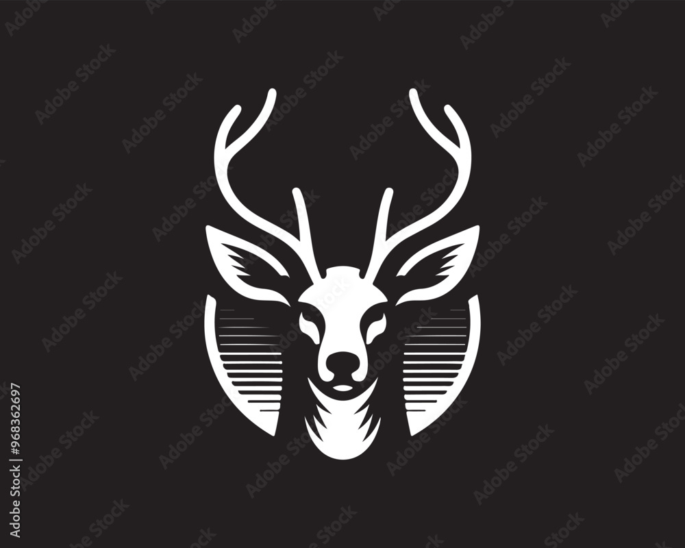 Deer logo vector template. Deer head icon symbol vector illustration. Deer logo vector template. Deer head icon symbol vector illustration.