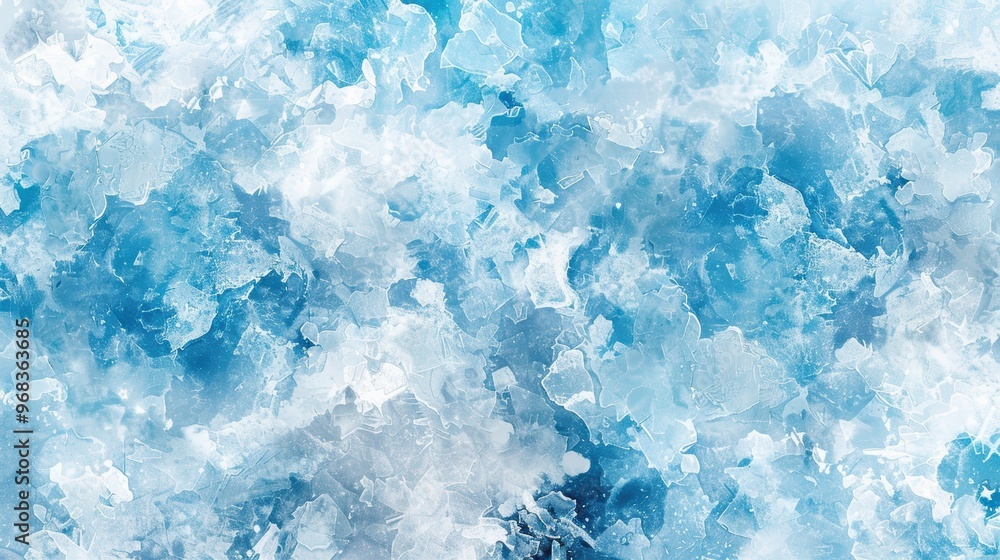 A blue and white background with a lot of white splatters A blue and white background with a lot of white splatters